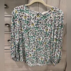 LOFT Multicolor Floral Top